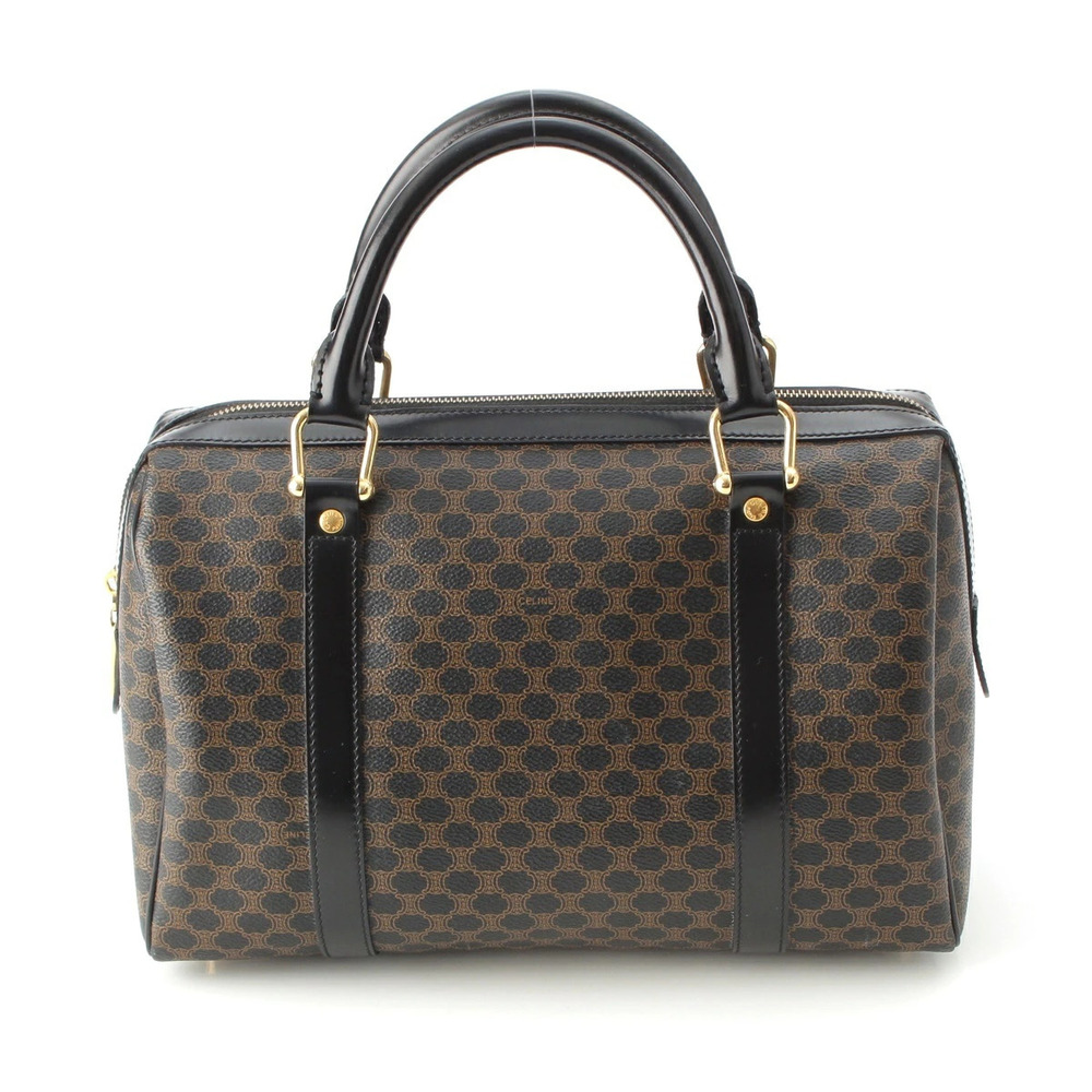 Celine Black Macadam Triomphe Boston Bag